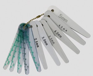 20 להבי פלסטיק מוחש מד 0.1-2.0mm פלסטיק עובי מד - Product Image 4