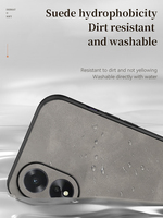 Coque de téléphone de protection de caméra arrière rigide à bordure souple en TPU pour OPPO K11X/Find X6 Pro/A38 4G couverture mobile en cuir anti-rayures