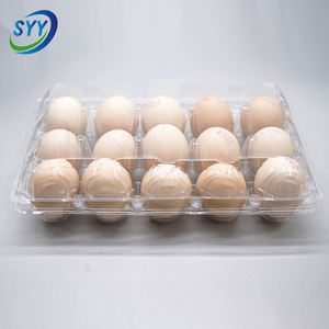 Bandeja para <span class=keywords><strong>Huevos</strong></span> de Plástico CPET Apilable, Resistente y Ecológica de 15 Cavidades con Tapa Abatible y Logotipo Personalizado - Product Image 3