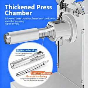 Presse à huile d'arachide et presse à huile de soja à large gamme d'utilisations, pour la fabrication populaire d'huile de cuisson - Product Image 5