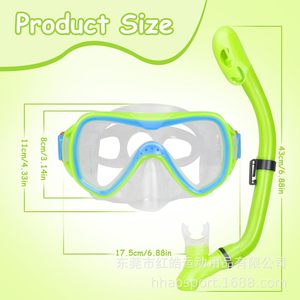 Kit de Snorkel para Niños, Máscara de Silicona Rosa, Aletas, Snorkel Antivaho, Equipo de Buceo - Product Image 5
