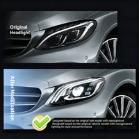 Ensemble de phares LED modifiés pour Mercedes Benz Classe C W205 2015-2020, pièces de rechange pour phares avant automobiles