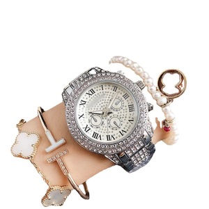Small Three-hand Decorated Full diamond <strong>Watch</strong> Stainless Steel Band <strong>Watch</strong> New Fashion <strong>Watch</strong> Wish <strong>Women's</strong> diamond <strong>Watch</strong> - Product Image 5