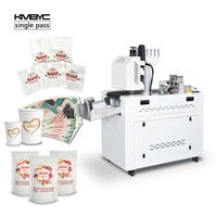 Imprimante numérique multifonction Petite taille Couleur Logo Serviette Sacs à fermeture éclair Tasse en papier Ventilateur Machine d'impression Single Pass