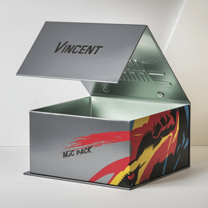 Custom Logo Black Magnetic Rigid Cardboard <b>Paper</b> Gift Box Recyclable Magnet Packaging Boxes for Baseball Caps - Product Image 1