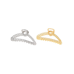 Pince à cheveux en métal de type chaîne 7,5 cm pour femmes - Product Image 2