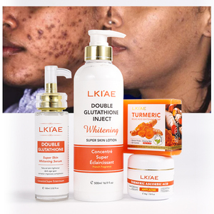 Set di 12 Prodotti per la Cura della Pelle con Logo Personalizzabile, <span class=keywords><strong>Anti</strong></span>-<span class=keywords><strong>Acne</strong></span>, Rimozione Macchie Scure, Doppio Glutatione, Schiarente alla Curcuma per Gambe/Braccia/Viso - Product Image 2
