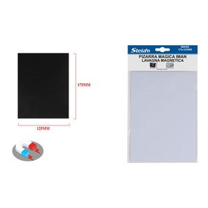 Pizarra magnética de 175x125mm, tablero de escritura de doble cara, marco de aluminio, material de madera, acero y MDF para uso en oficina y hogar - Product Image 1