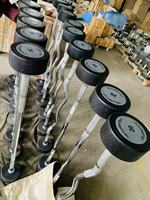 Barre d'haltère fixe avec logo personnalisé pour dynamophilie et salle de sport, diamètre 50mm et 28mm, matériau CPU, barre de fitness professionnelle