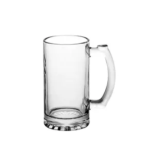 340ml/520ml/700ml जर्मन शैली अतिरिक्त बड़े बियर ग्लास थोक विक्रेता हैंडल के साथ ग्लास मग