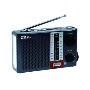 วิทยุพกพา Cmik 3 ย่านความถี่ FM AM SW พร้อมระบบควบคุมระดับเสียงและเสาอากาศ - Product Image 1