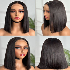 Vente en gros cheveux vietnamiens bruts de qualité supérieure os raides cheveux humains Super doublement étirés perruques courtes Bob prix bon marché produits - Product Image 4