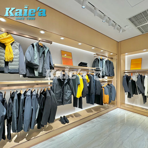 Người Đàn Ông Của Cửa Hàng Thiết Kế Nội Thất Biểu Tượng Tùy Chỉnh Kim Loại Màu Đen Quần Áo Giá Người Đàn Ông Phù Hợp Với Hiển Thị May Mặc Đứng Bán Lẻ Quần Áo Hiển Thị Giá - Product Image 5