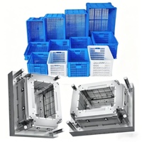 Molde de inyección para cajas de almacenamiento grandes y resistentes, con 20 años de experiencia en logística, para cestas de frutas y verduras.