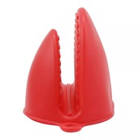 Accessoires de cuisine : 2 paires de mini-mitaines de four en silicone sûres, résistantes à la chaleur, extra longues, pour la cuisson et comme protège-plats