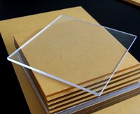 Feuilles de plastique acrylique Transparent, verre plexiglas 1220x2440mm pour l'affichage