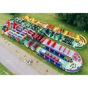 Circuito de Obstáculos Inflable Extremo para Adultos y Niños, Carrera de 5K, Circuito de Obstáculos Inflable - Product Image 1
