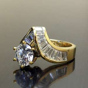 Anello Geometrico Trapezoidale Irregolare per Donne, Gioiello da Dito alla Moda - Product Image 5