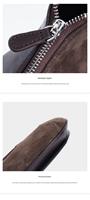Sac demi-lune pour femme en daim de luxe classique, vente en gros de sacs à bandoulière pour femme en cuir véritable nubuck, sacs hobo pour un usage quotidien