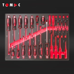 Tomac Schwerlast-Werkzeugschrank mit 7 Schubladen und Werkzeug, Großer Rollschrank, Inklusive 193-teiligem Werkzeugset in 5 Schubladen - Product Image 5