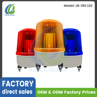 DC12V DC24V AC220V ABS-Material Multifunktionales Rotierendes Warnlicht Gelb Rot Blau IP65-Schutz LED Blinkende Warnleuchte