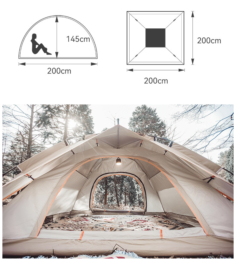4 Persons Picnic Pop Up Outdoor Event Tent