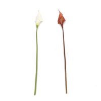 Lys Calla Artificiel Multicolore Effet Naturel 70cm Style Vintage pour Centre de Table de Mariage Rustique et Décoration Intérieure