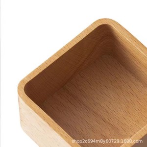 Wooden Jewelry Storage <b>Box</b> With Lid For Desktop Rings Bracelets Watch Organizer Solid Color <b>Small</b> Size - Product Image 4