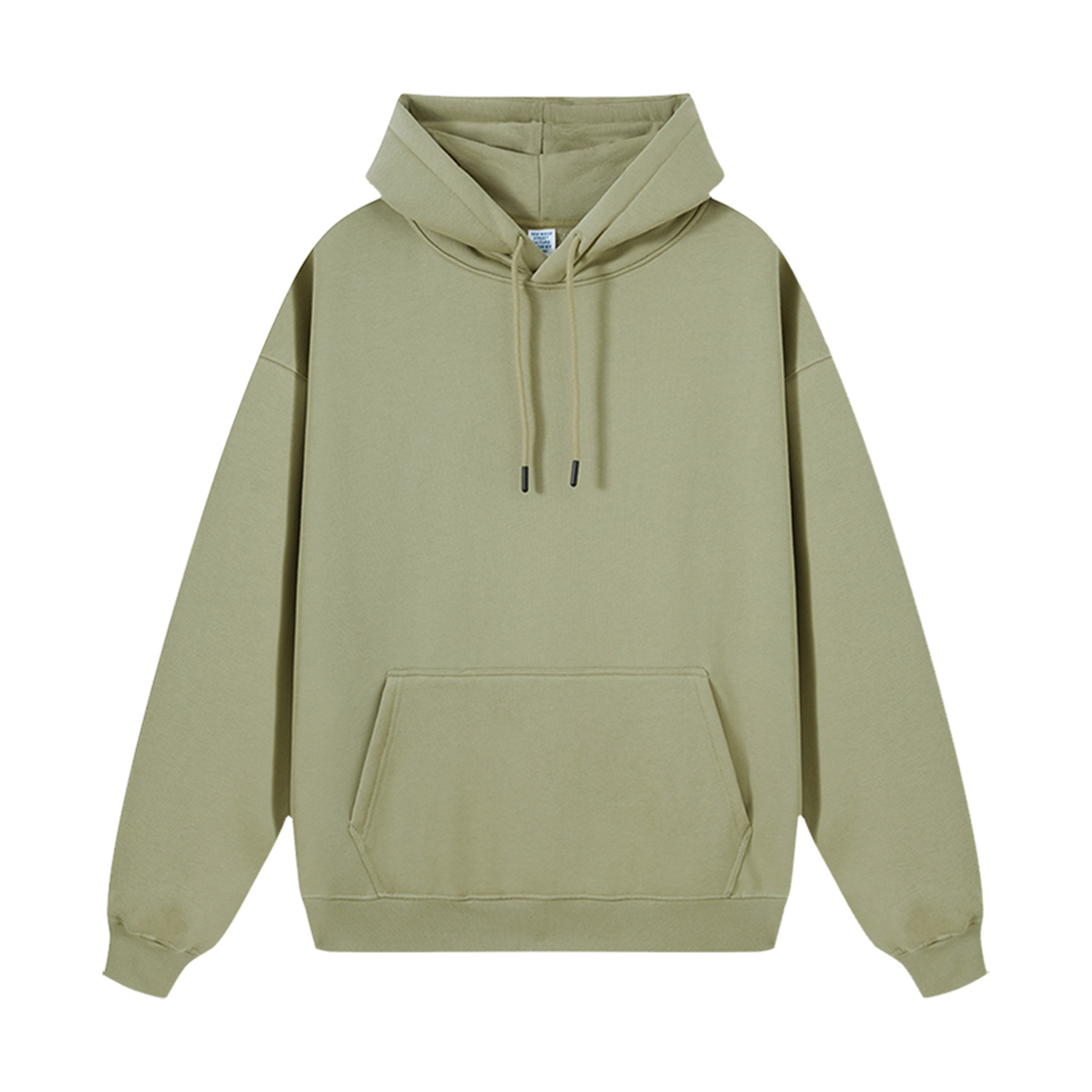 Sweat à capuche vert grisâtre