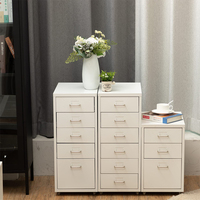 Armoire de classement mobile en acier à 3 tiroirs grande capacité personnalisée, conception anti-poussière pour hôpital, maison, bureau, atelier, chambre