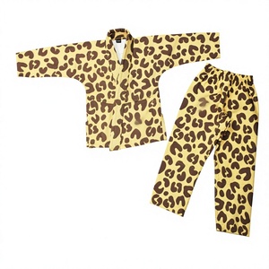 Custom Leopard Print Wrestling <b>Kimono</b> Set <b>for</b> Adults <b>Men</b> Regular Fit Cotton Martial Arts Wear Front 380g Fabric Weight Quick Dry - Product Image 1