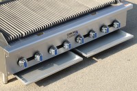 Barbecue au gaz propane à 8 brûleurs, 160 000 BTU, en acier inoxydable, grill commercial pour hôtel
