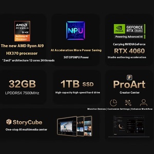 ASUS ProArt Creator 13 Edizione 2024 Ryzen AI 9 HX370 RTX4060 <span class=keywords><strong>Laptop</strong></span> con <span class=keywords><strong>Touchscreen</strong></span> 2.8K, 32GB RAM, 1TB SSD - Product Image 3