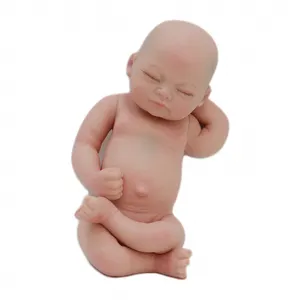 厂家直销供应新生婴儿娃娃11英寸重生婴儿娃娃固体硅胶重生贝贝娃娃出售
