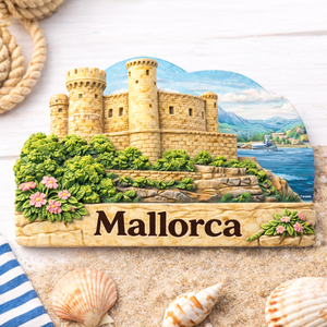 Aimant de réfrigérateur en résine 3D fait main, motif skyline de Majorque, <span class=keywords><strong>Espagne</strong></span>, souvenir <span class=keywords><strong>touristique</strong></span> de <span class=keywords><strong>ville</strong></span>, collection d'aimants de réfrigérateur - Product Image 2