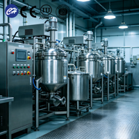 Cuve de préparation biologique en acier inoxydable sanitaire 300L avec agitateur, certifiée CE, fabriquée en Chine