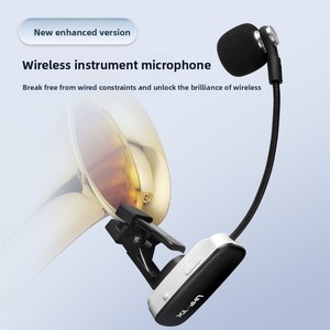 Microphone sans fil spécifique au saxophone, directivité commutable, capteur audio haute qualité pour <span class=keywords><strong>trompette</strong></span>, scène et danse carrée - Product Image 4