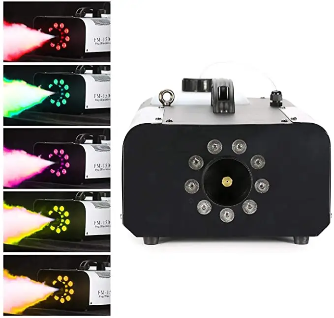 1500 ואט ערפל מכונת מושלם עבור חתונה שלב אפקט 13 צבעוני LED RGB אורות אפקט LED DMX ערפל מכונת עשן מכונת ערפל