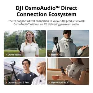DJI Mic 2 Transmitter Shadow Black Bluetooth <b>Wireless</b> <b>Microphone</b> for Video Recording - Product Image 2