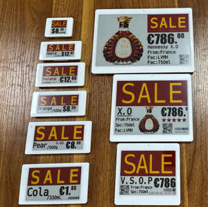 Étiquettes de prix numériques E Ink NFC E-Paper EPD ESP32 API SPI 2.4GHz Logiciel Bluetooth BLE 5.0, étiquettes de rayon électroniques ESL - Product Image 6