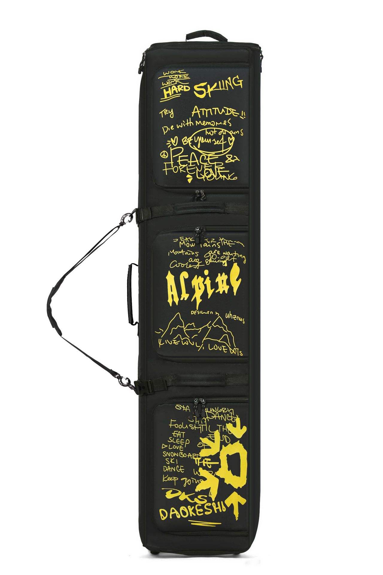 Graffitis noirs et jaunes