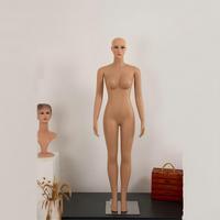 Maniquíes Europeos y Americanos para Mujer, Color Piel Simulado, Cuerpo Completo, Cabeza Reemplazable, Exhibición de Ropa en Escaparates