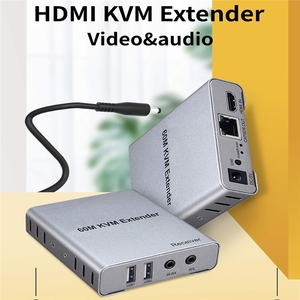 Extensor KVM HDMI <span class=keywords><strong>USB</strong></span> <span class=keywords><strong>de</strong></span> 60M 1080P sobre Cable Ethernet CAT5e/CAT6 RJ45, Transmisor y Receptor <span class=keywords><strong>de</strong></span> Audio y Video, Convertidor <span class=keywords><strong>de</strong></span> Extensión <span class=keywords><strong>de</strong></span> Señal - Product Image 2
