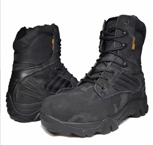 Botas Delta TSB10 Camuflaje Negro Gris, Botas de Senderismo para Hombre, de Cuero Color Arena Negro, para Caminatas y Excursiones al Aire Libre - Product Image 5