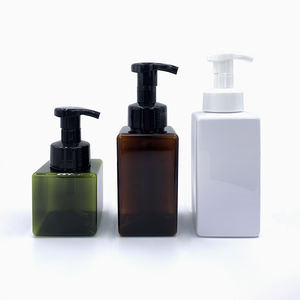 Flacon pompe carré en mousse pour nettoyant corporel avec logo personnalisé, 150 ml, 250 ml, 450 ml - Product Image 4