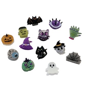 Premium Halloween Ins diseño elegante pinzas para el cabello pequeño destrozado calabaza fantasma horquilla 5cm ácido acético perla tela nuevo diseño - Product Image 6