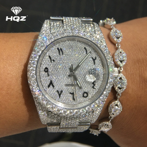 Montres mécaniques automatiques en gros en acier inoxydable avec moissanite <span class=keywords><strong>D</strong></span> VVS1 testée au diamant, livraison rapide, directement de l'usine - Product Image 2