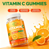 Gummies Énergétiques à la Vitamine C OEM, Complément Alimentaire Quotidien, 60 Gummies