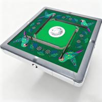 Table de mahjong automatique moderne de luxe 3-en-1 |   Meuble pliant gain de place pour la maison |   Table de poker avec tuiles de 1,18 pouce pour divertissement