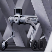 Robot industriel à roues pour l'inspection logistique et les opérations sur terrains complexes B2W